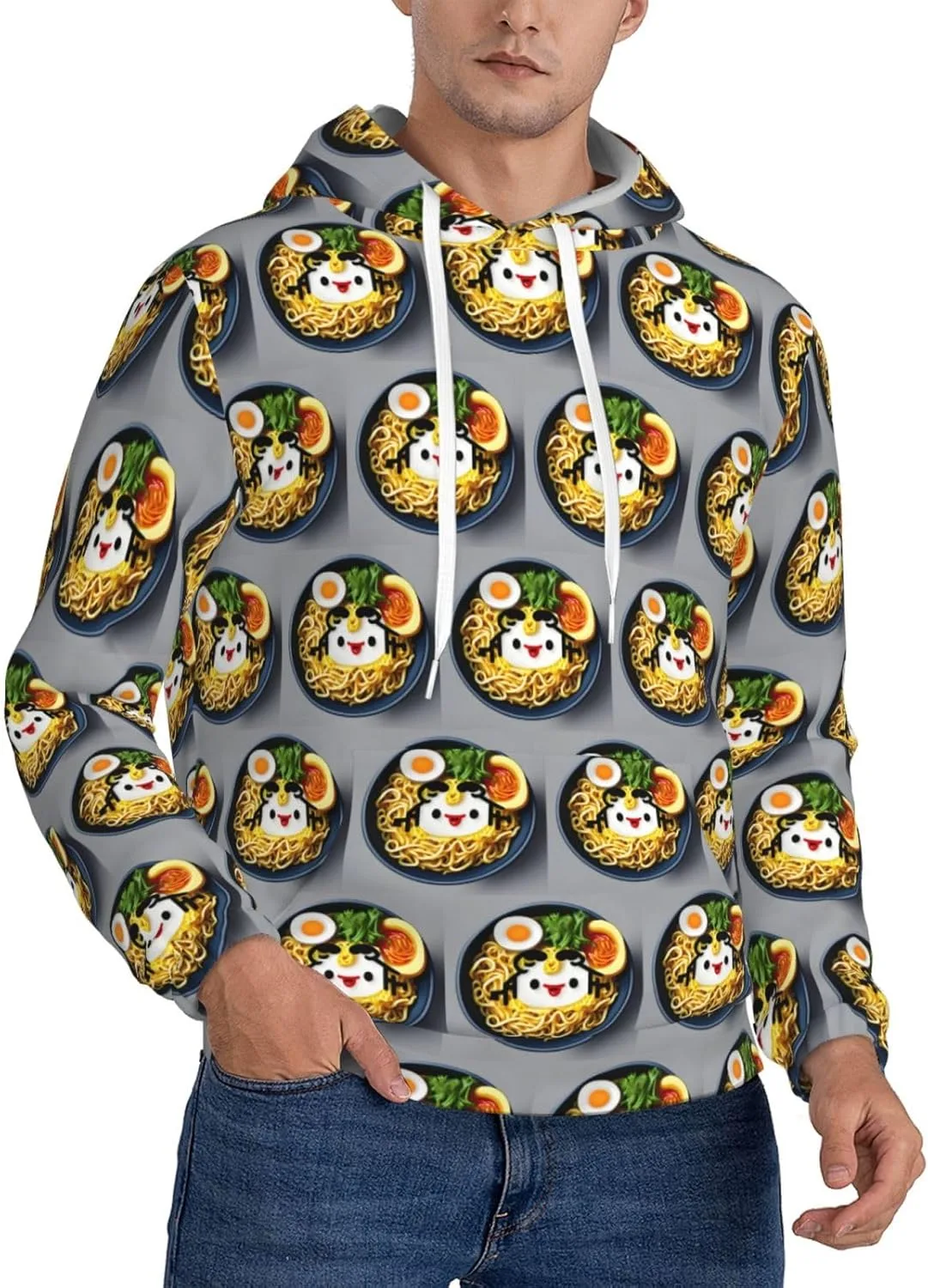 

Толстовка с капюшоном Egg Cup Noodle Ramen, утепленная флисом и Sherpa DRTGEDS