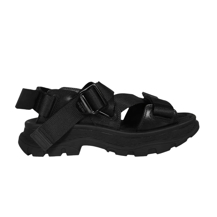 

Кроссовки Alexander Mcqueen Strappy Leather Sport Sandal 'Black', черный