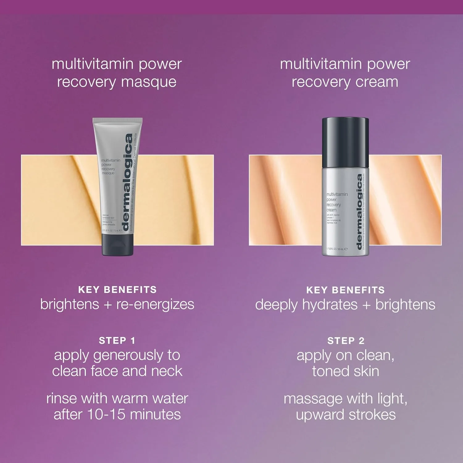 Dermalogica Stressed Skin Recovery System набор для ухода за кожей, включает маску и крем для лица полного размера - против сухости, морщин и тусклости — фото 2