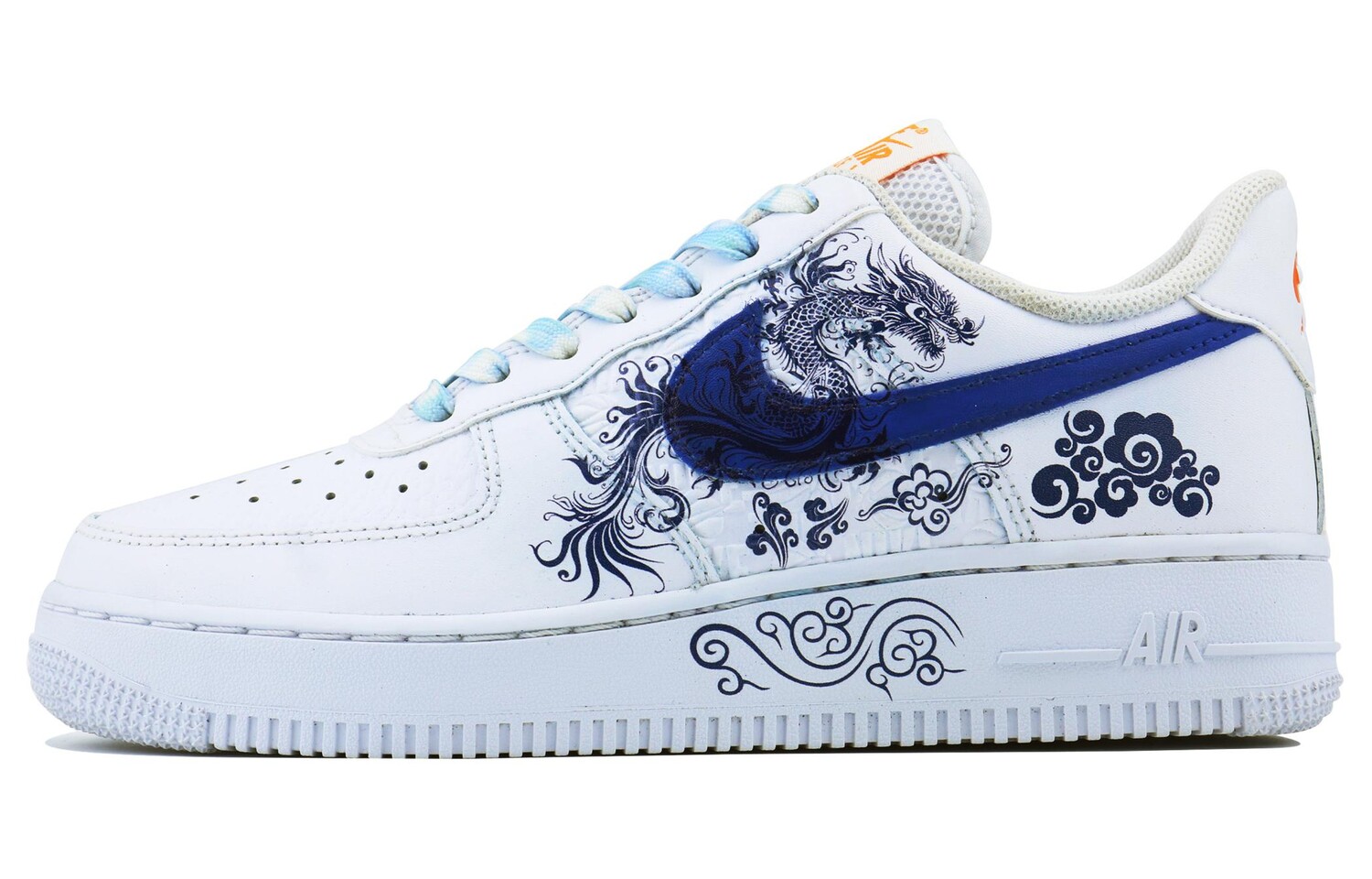 

Кроссовки Nike Air Force 1 Skateboarding Shoes Unisex Low-top Blue, белый