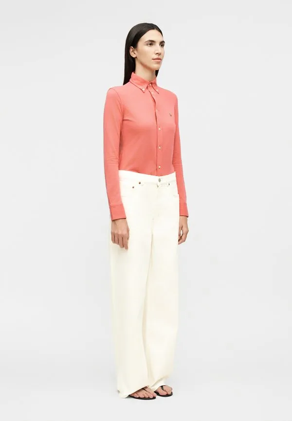 Тканые широкие брюки, джинсы свободного кроя Polo Ralph Lauren, White Denim — фото 4