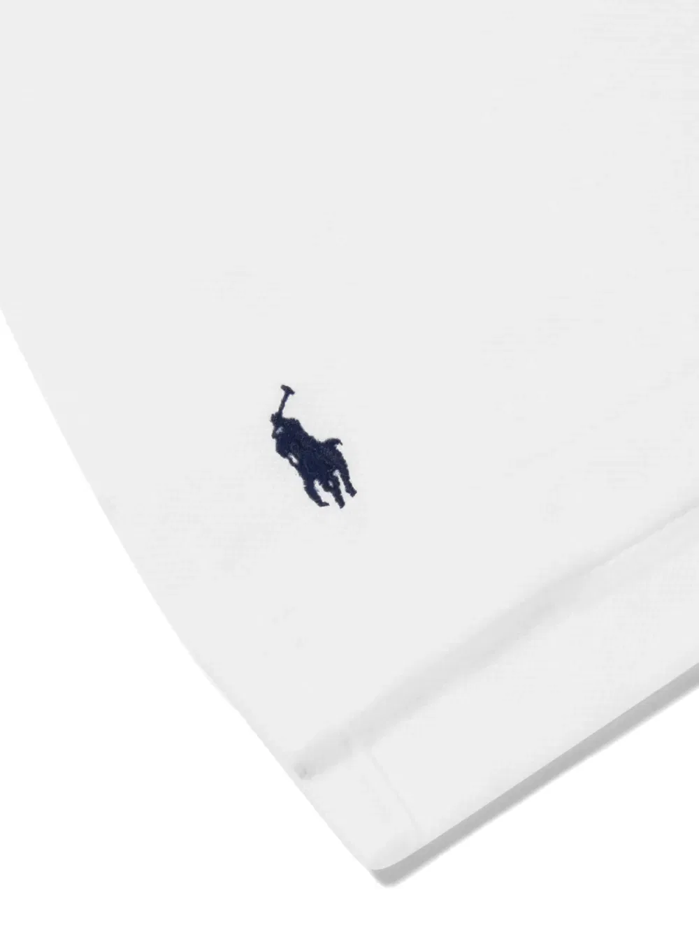 Хлопковая рубашка-поло с вышитым логотипом Polo Ralph Lauren Kids, белый — фото 3