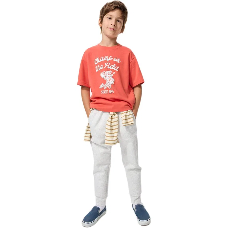 Футболка унисекс crew neck moderate UNIQLO, Agate Red