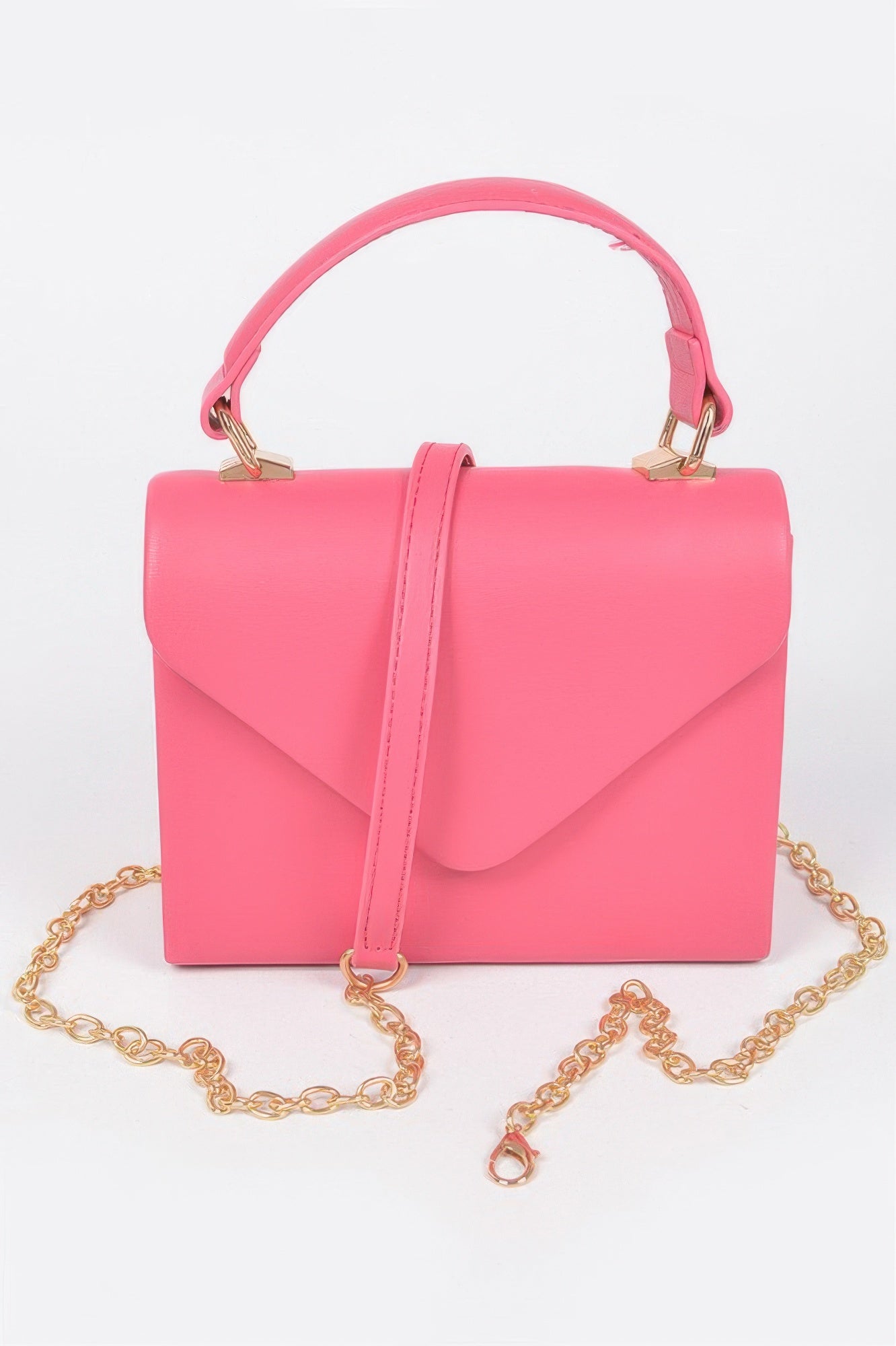 

Искусственная кожа Клатч с простой ручкой FASHNZFAB, Fuschia