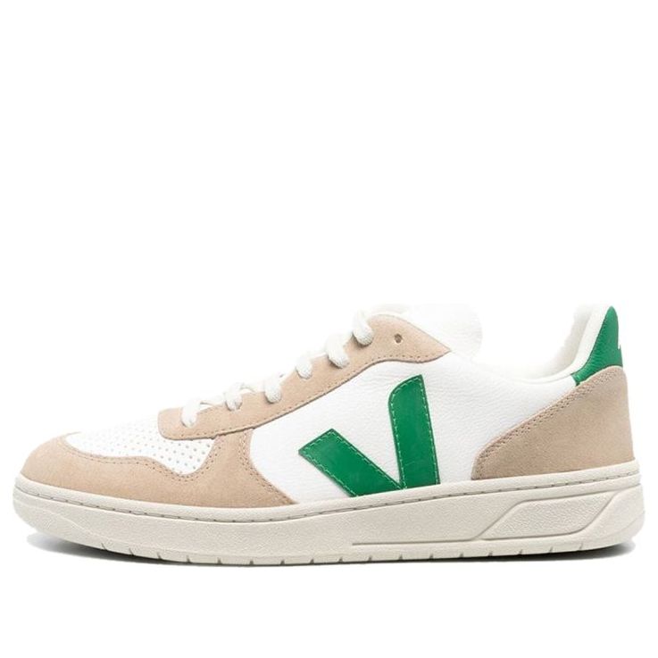 

Кроссовки Veja V-10 Chromfree Low-Top Sneakers 'White Beige Green', белый