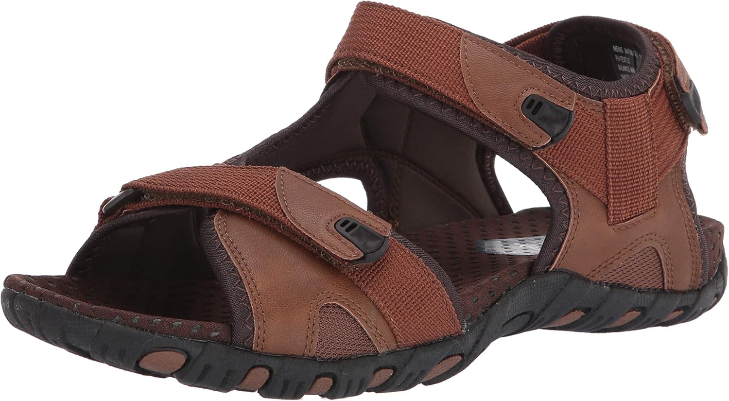 

Мужские сандалии Nunn Bush Rio Bravo с тремя ремешками для активного отдыха на улице с застежкой-липучкой, Tan