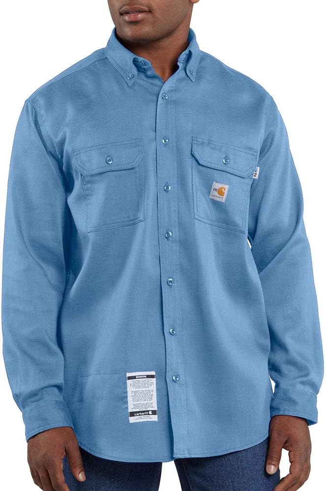 

Carhartt мужская огнестойкая легкая твилловая рубашка, Medium Blue