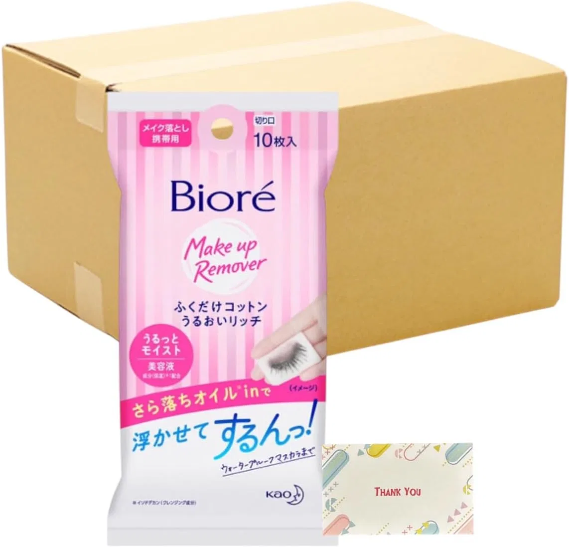 Средство для снятия макияжа Kunutonn — Biore Wipe Cotton Moisture Rich + бонус