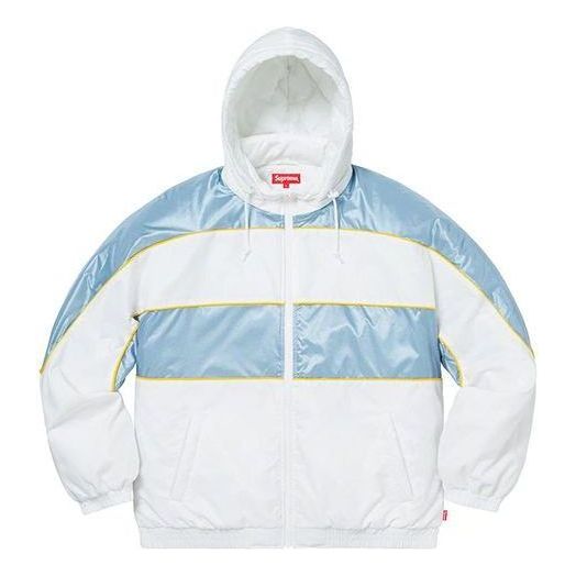 

Куртка sports piping puffy jacket 'white blue' Supreme, белый