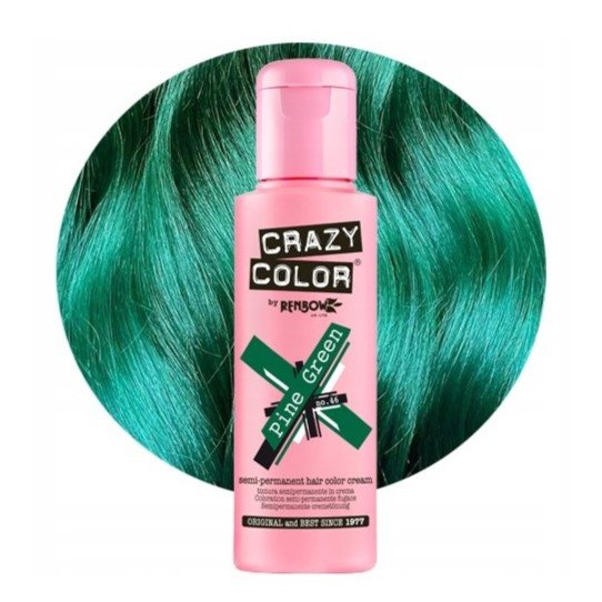

Крем-краска для волос CRAZY COLOR № 46 - Сосновый зеленый - 100 мл