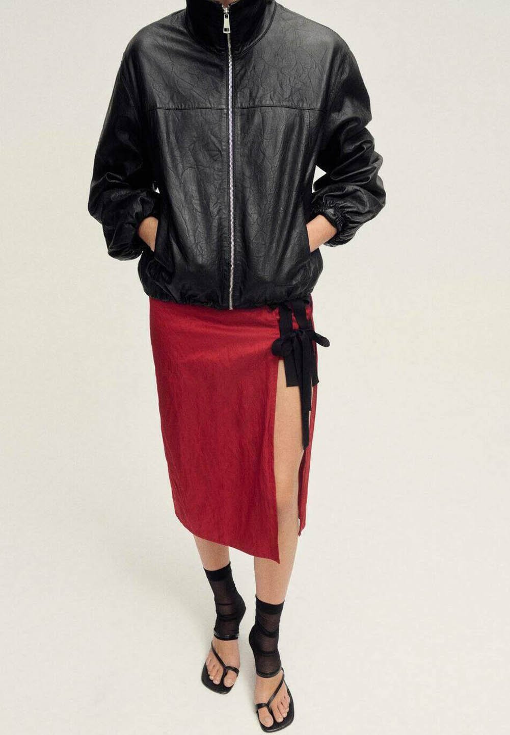 

Юбка-карандаш ANEMONA - Wrap skirt Mango, красный