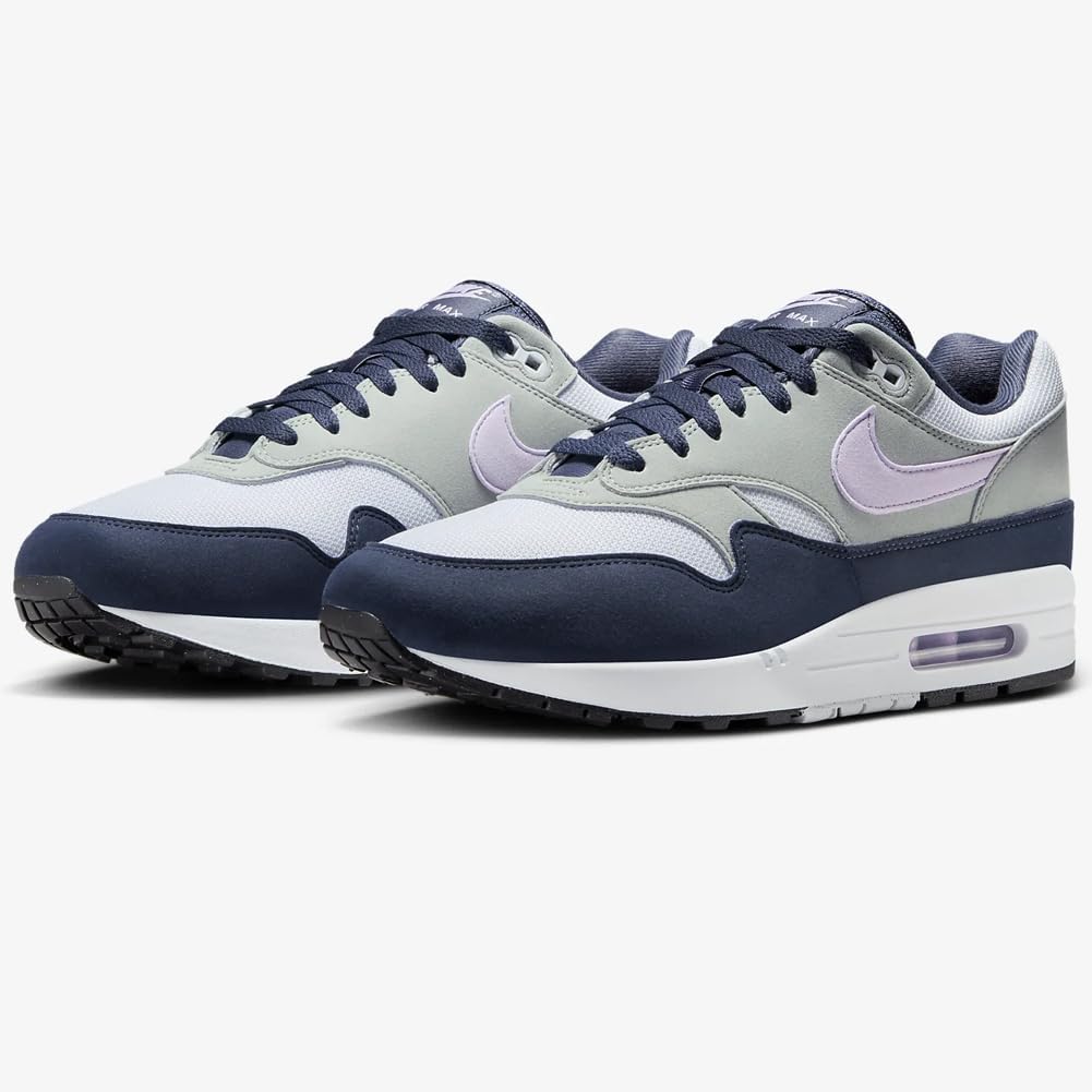 Мужские кроссовки Nike Air Max 1, Football Grey Lilac Bloom — фото 2