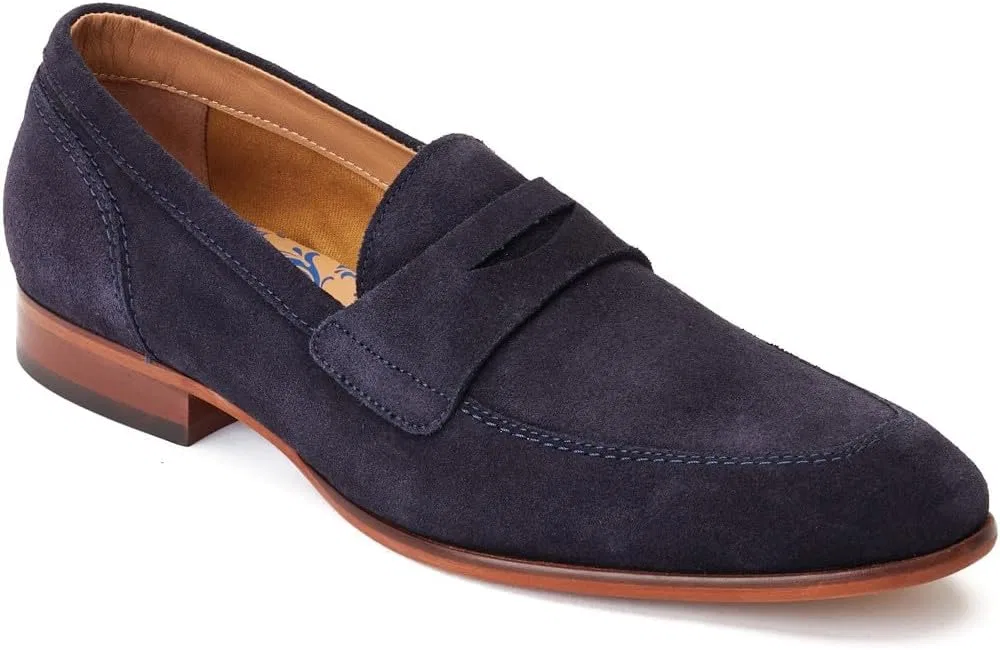 Мужские замшевые лоферы Base London Bruno, Navy