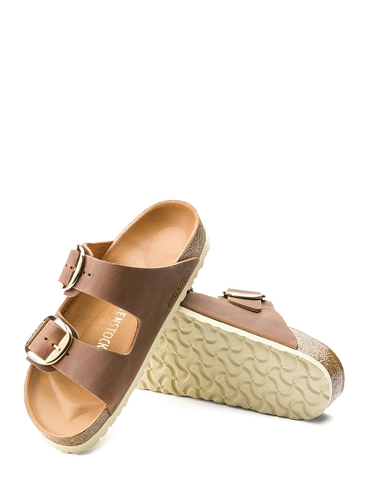 Сандалии Arizona с большой пряжкой Birkenstock, цвет cognac — фото 3