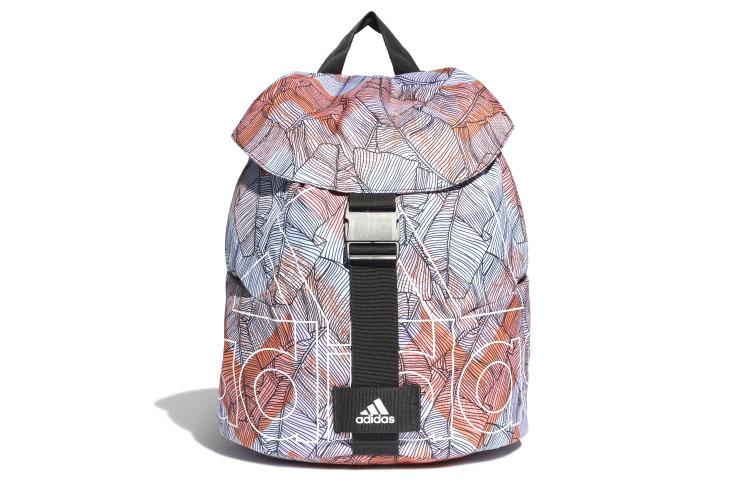 

Adidas Полиэстеровый рюкзак унисекс синий и оранжевый разноцветный, Blue & Orange Multicolor