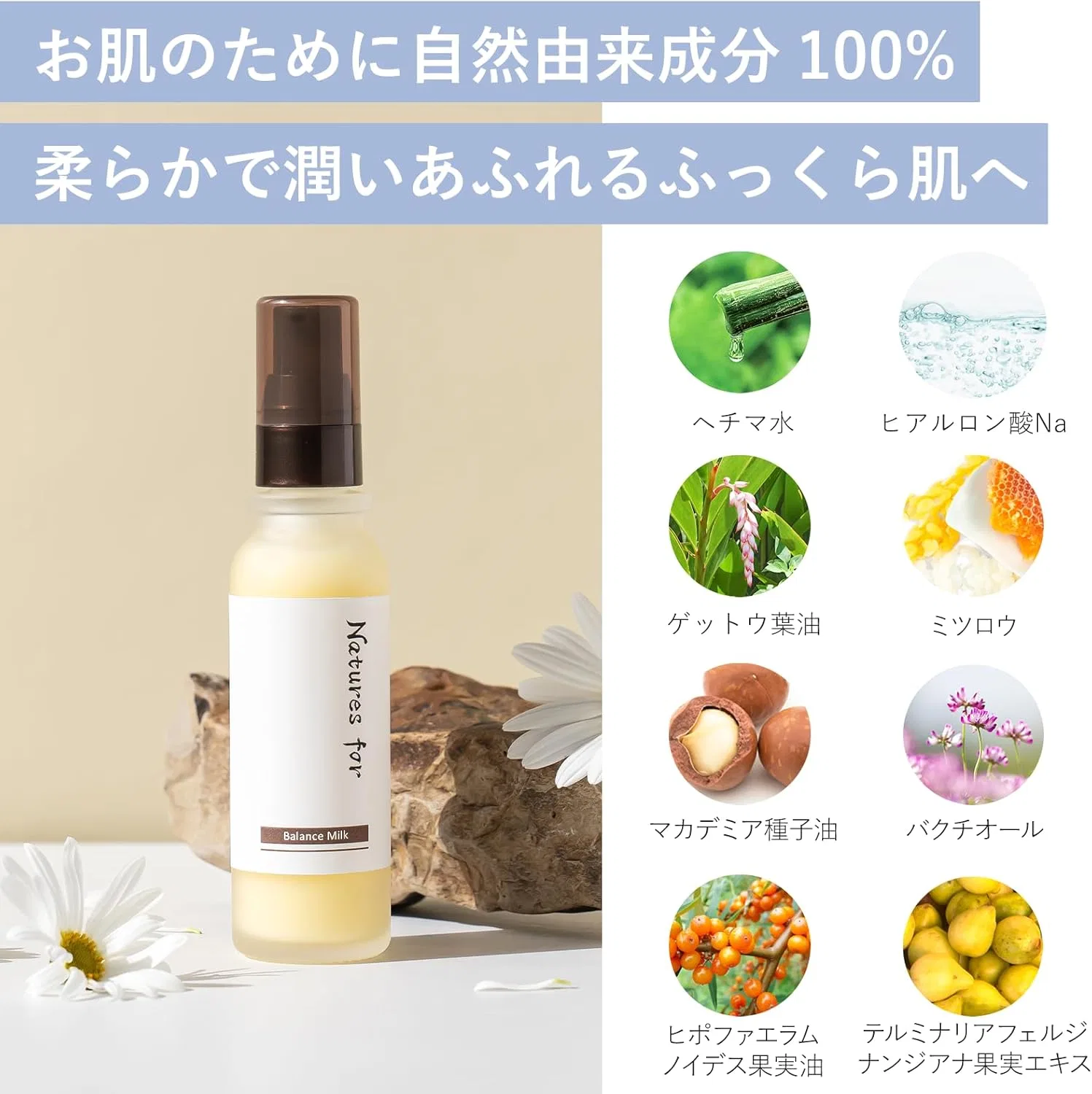 Набор для ухода: увлажняющий лосьон и балансирующее молочко Natures for Organic — фото 3