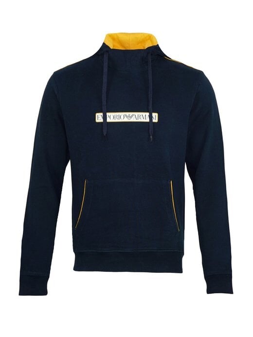

Толстовка с капюшоном Emporio Armani, синий