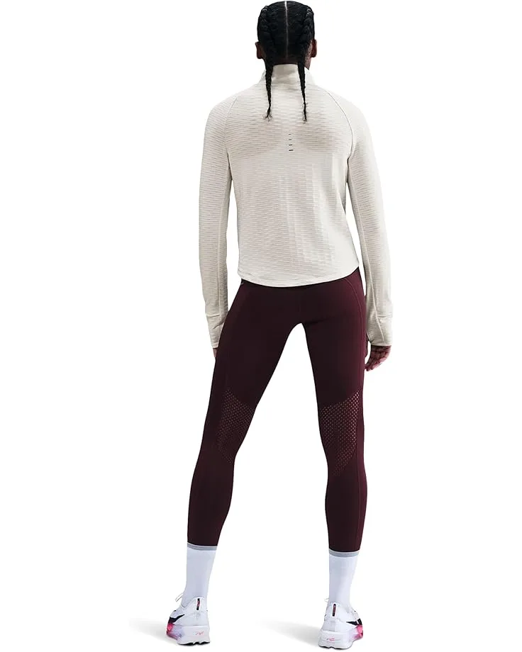 Топ Nike Swift Sphere Thermo-FIT Turtle-Neck Top, Sail/Reflective Silver — фото 2