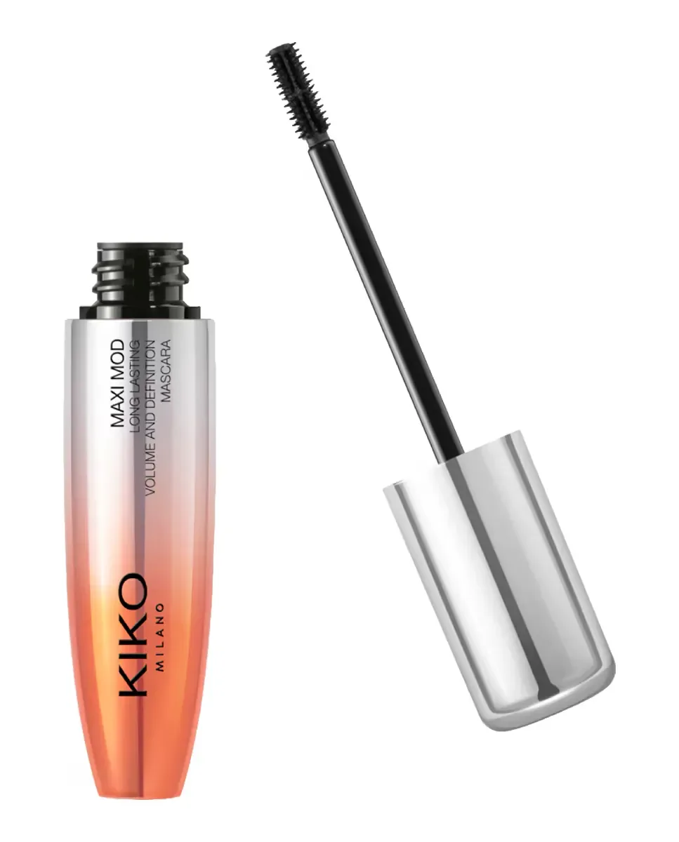 Тушь для ресниц +200% Эффект объема Долговременный до 10 часов New Maxi Mod Mascara Kiko Milano — фото 2