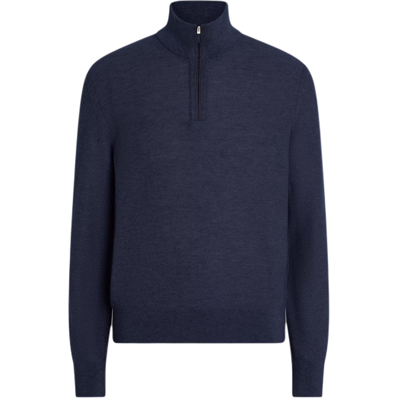 

Джемпер Zegna с длинным рукавом и застежкой спереди Ermenegildo Zegna, синий