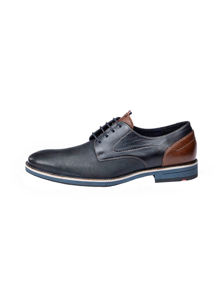 Туфли на шнуровке LLOYD Leder-Schnürschuhe Harris, цвет Dunkelblau/Braun — фото 3