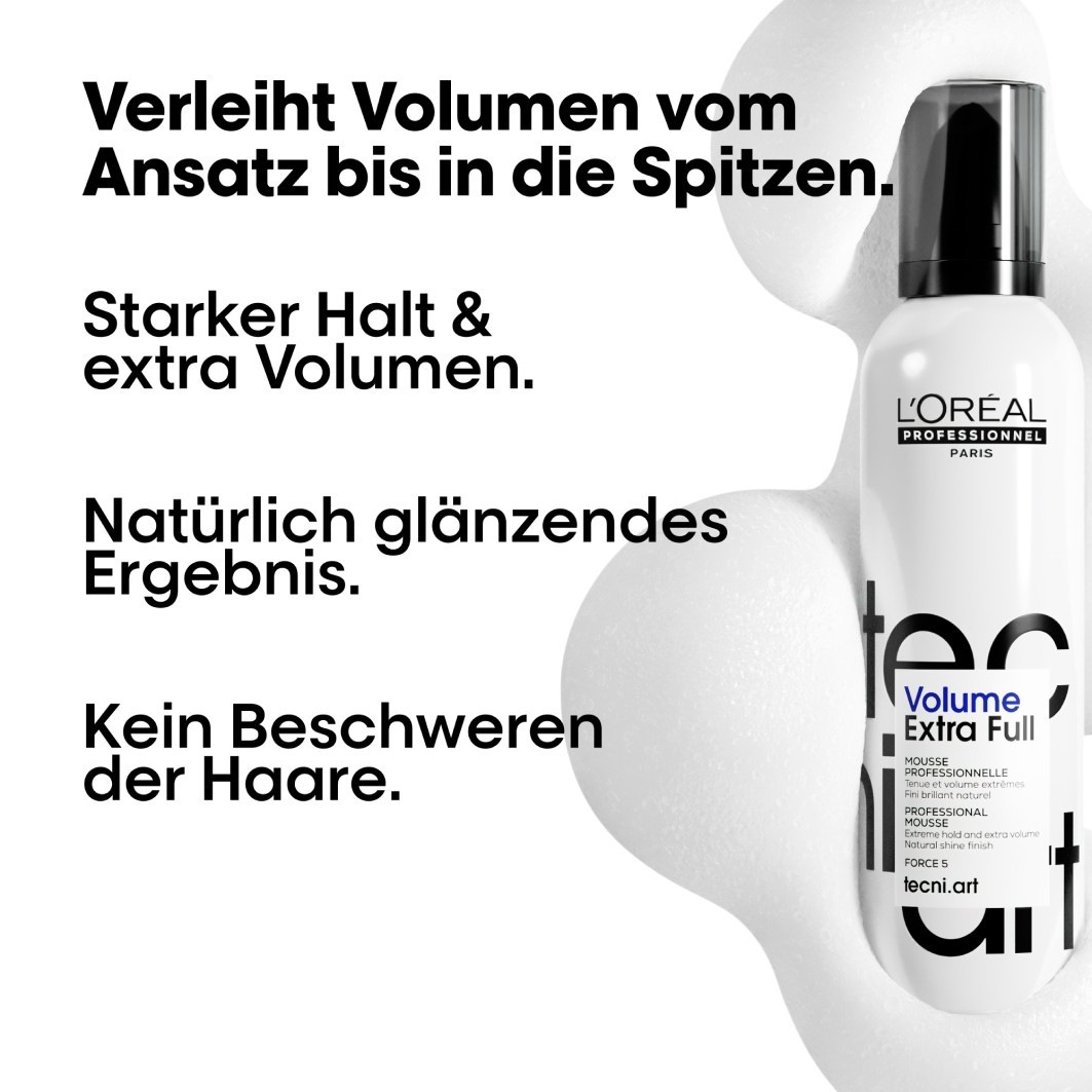 Мусс для волос tecni.art full volume extra L Oreal Professionnel Paris, объем 250 мл — фото 2