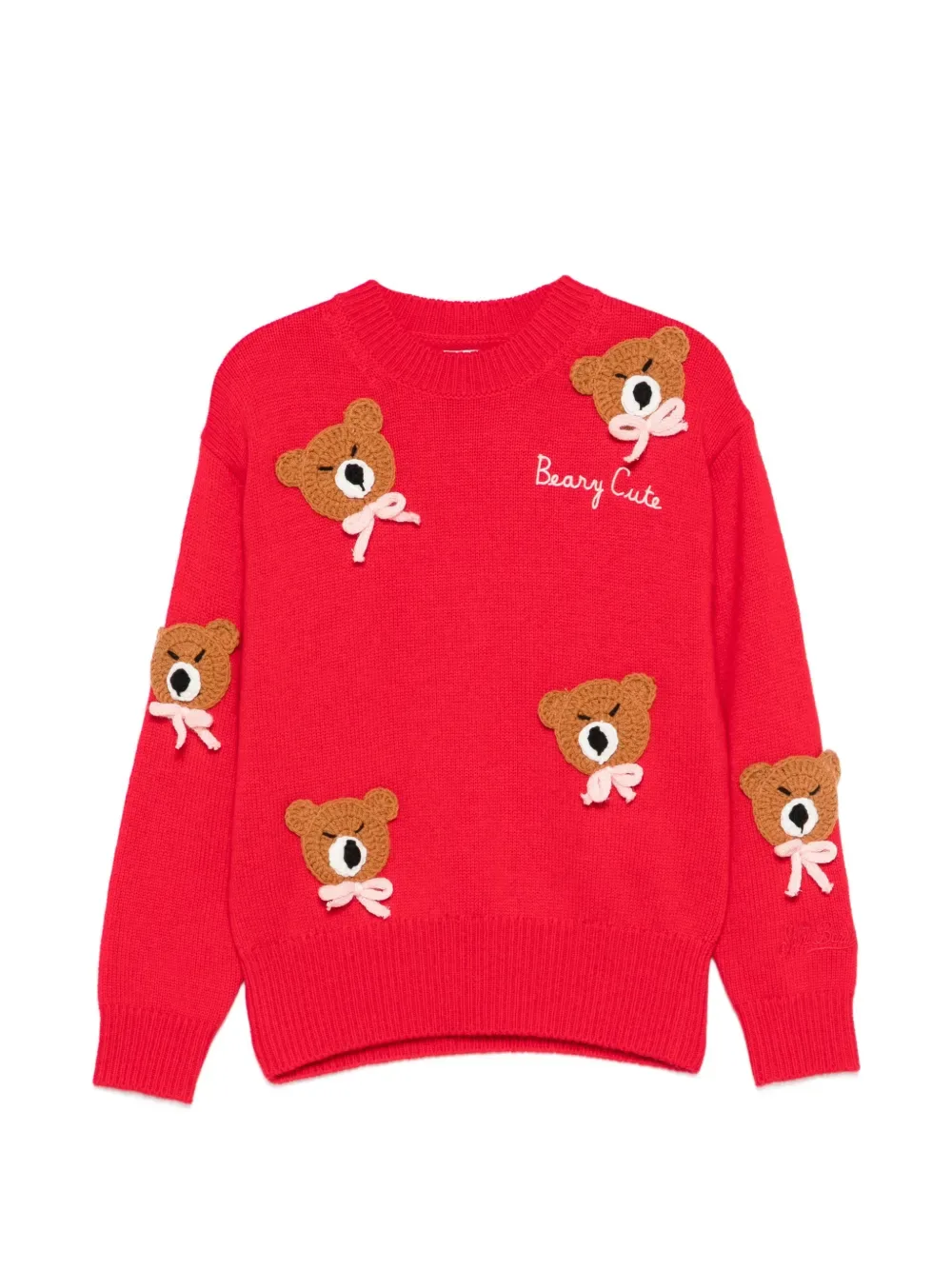 

Топ Louise JR с нашивкой в виде медведя Mc2 Saint Barth Kids, красный