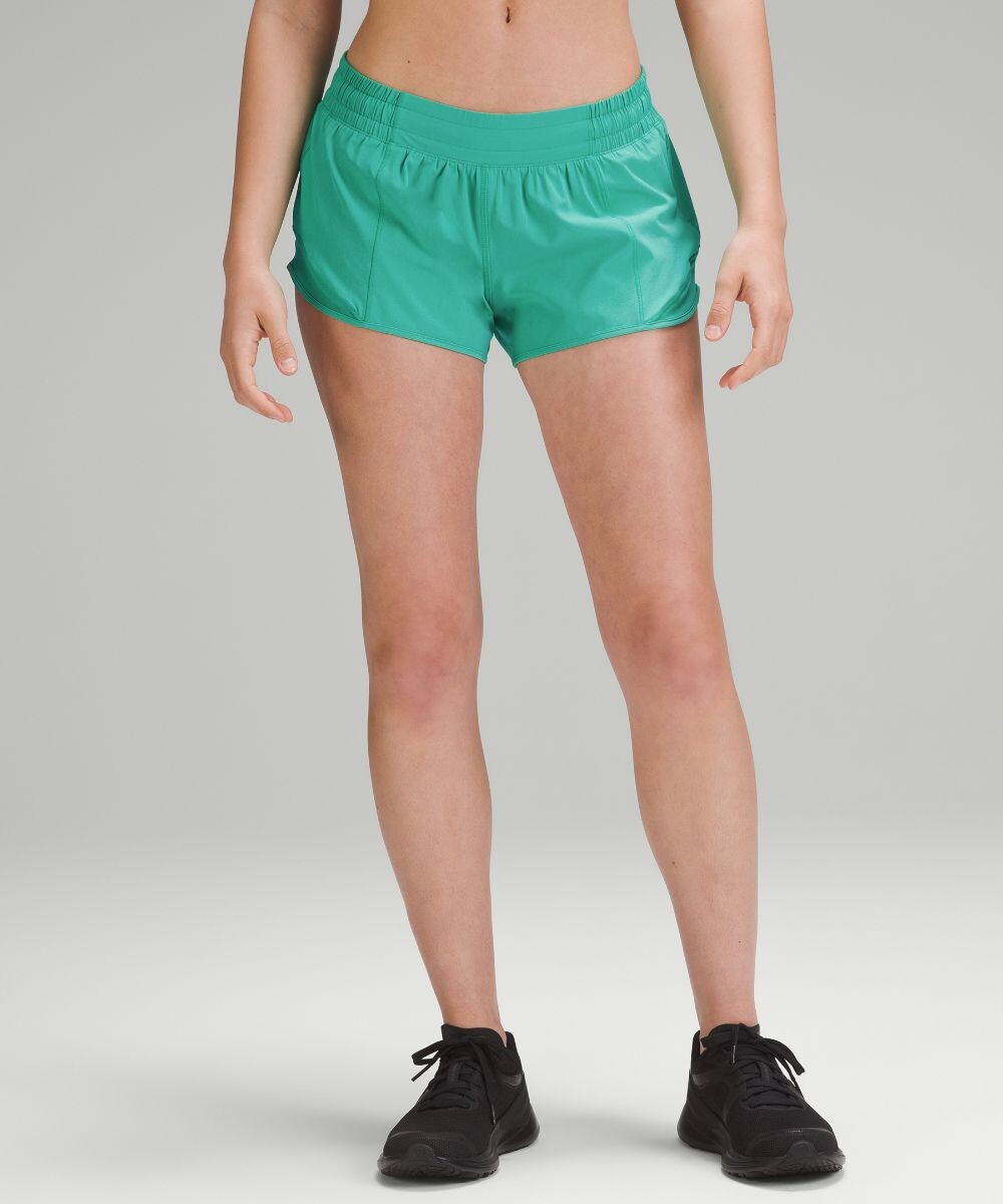

Шорты Hotty Hot с низкой посадкой на подкладке Lululemon, зеленый