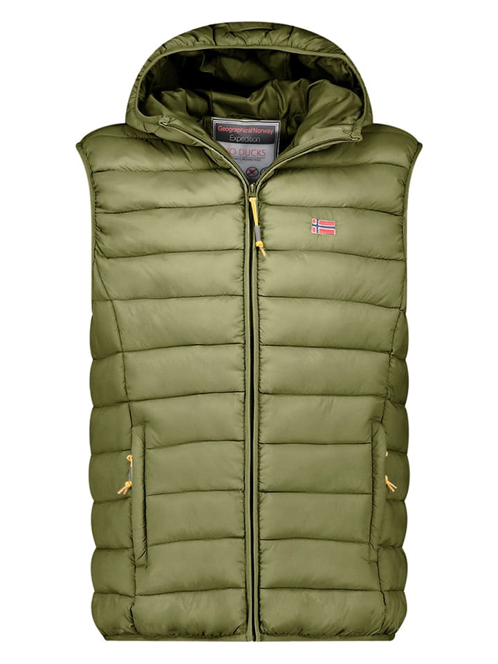 

Geographical Norway Стеганый жилет «Вамиголор» зеленого цвета