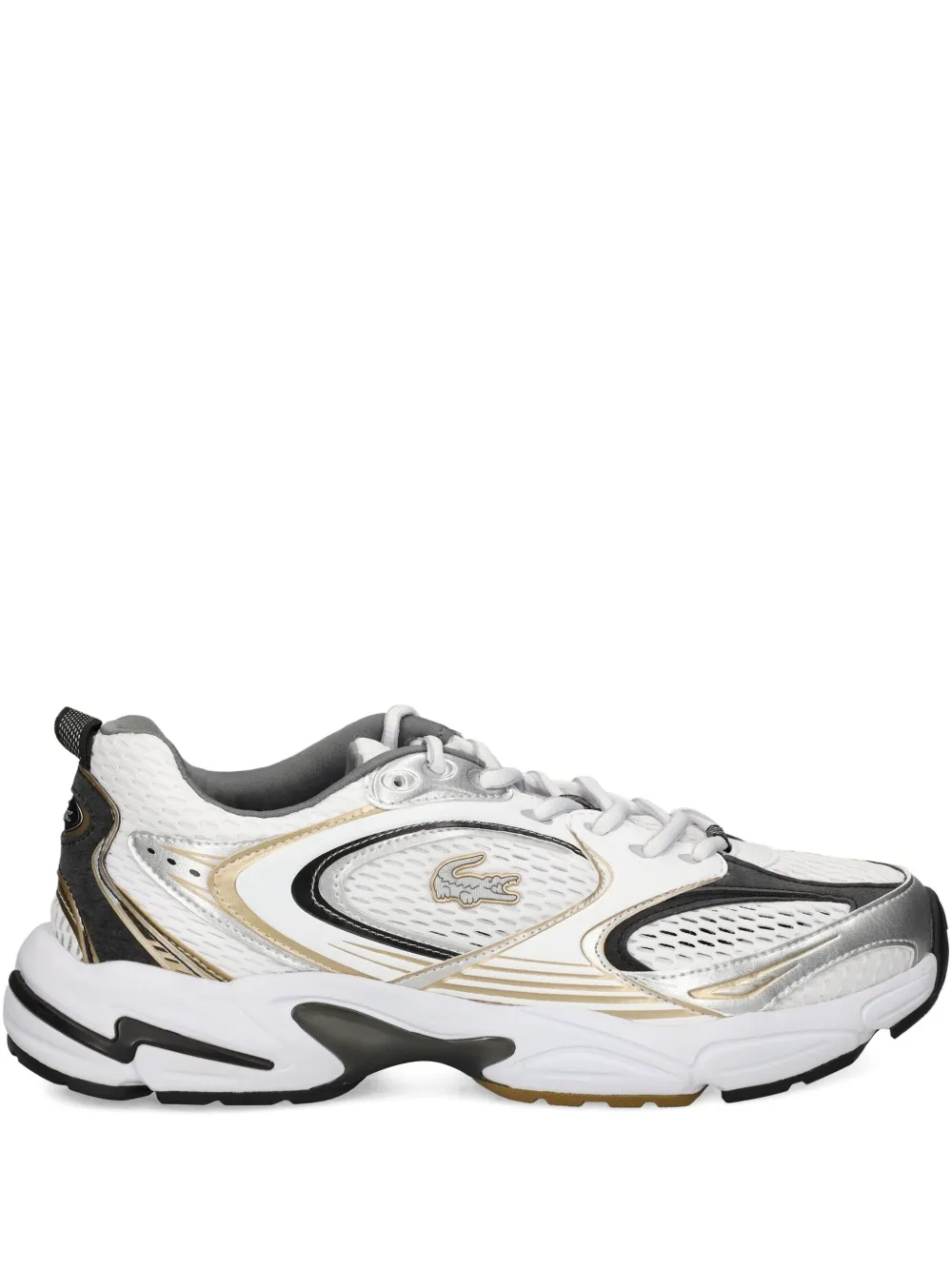 

Кроссовки с сетчатыми вставками Lacoste, белый