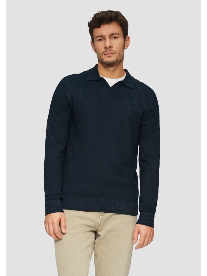 

Пуловер s.Oliver Strickpullover langarm, синий