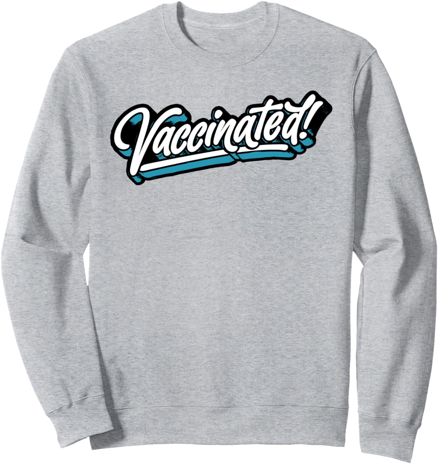 

Вакцинирована! Забавная толстовка в стиле ретро-винтаж с графическим принтом 80-х The Robot Ranger - Fun Apparel & Gifts, серый