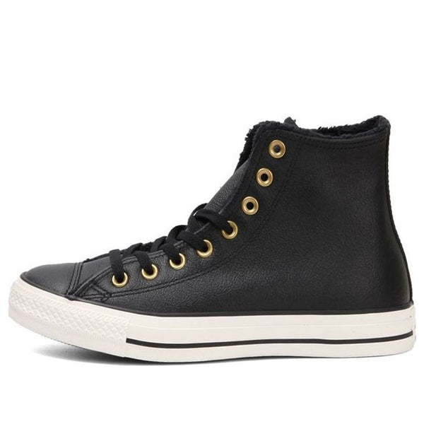 

Кроссовки chuck taylor all star 'black leather gold' Converse, черный