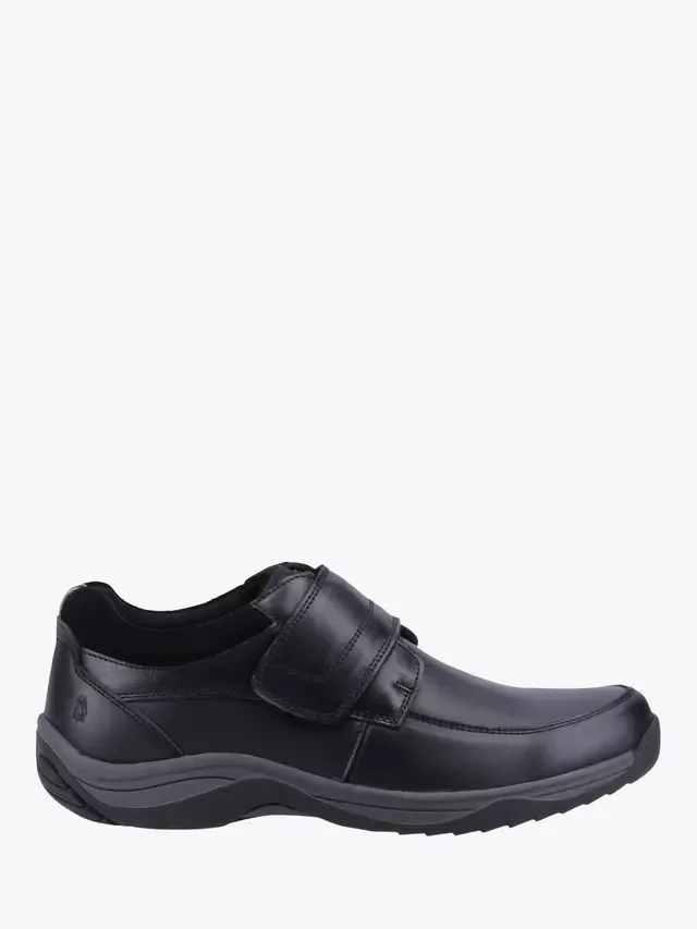 Кожаные лоферы Douglas с риптейпом Hush Puppies, Black