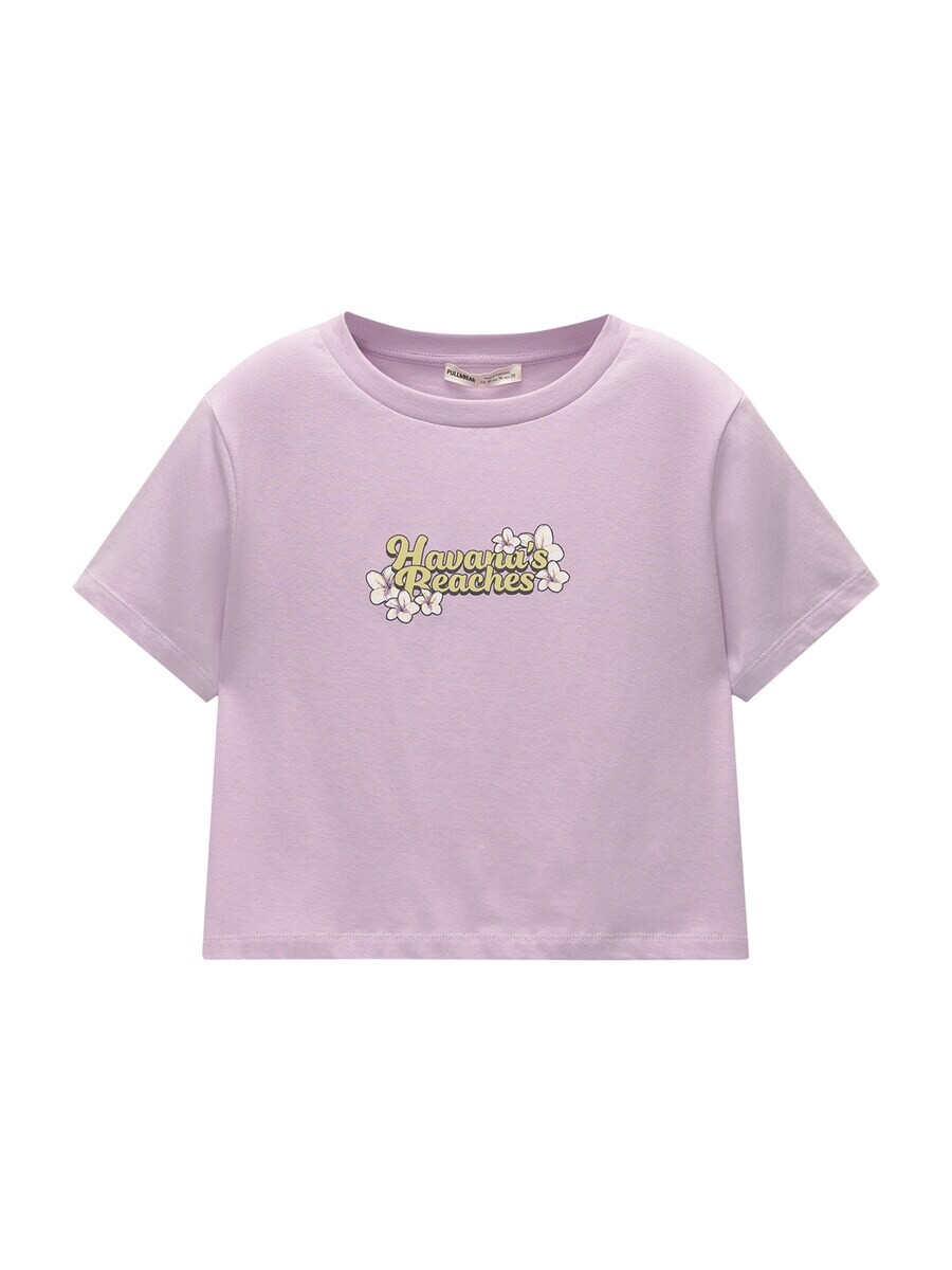 

Футболка Pull&Bear, цвет Lilac
