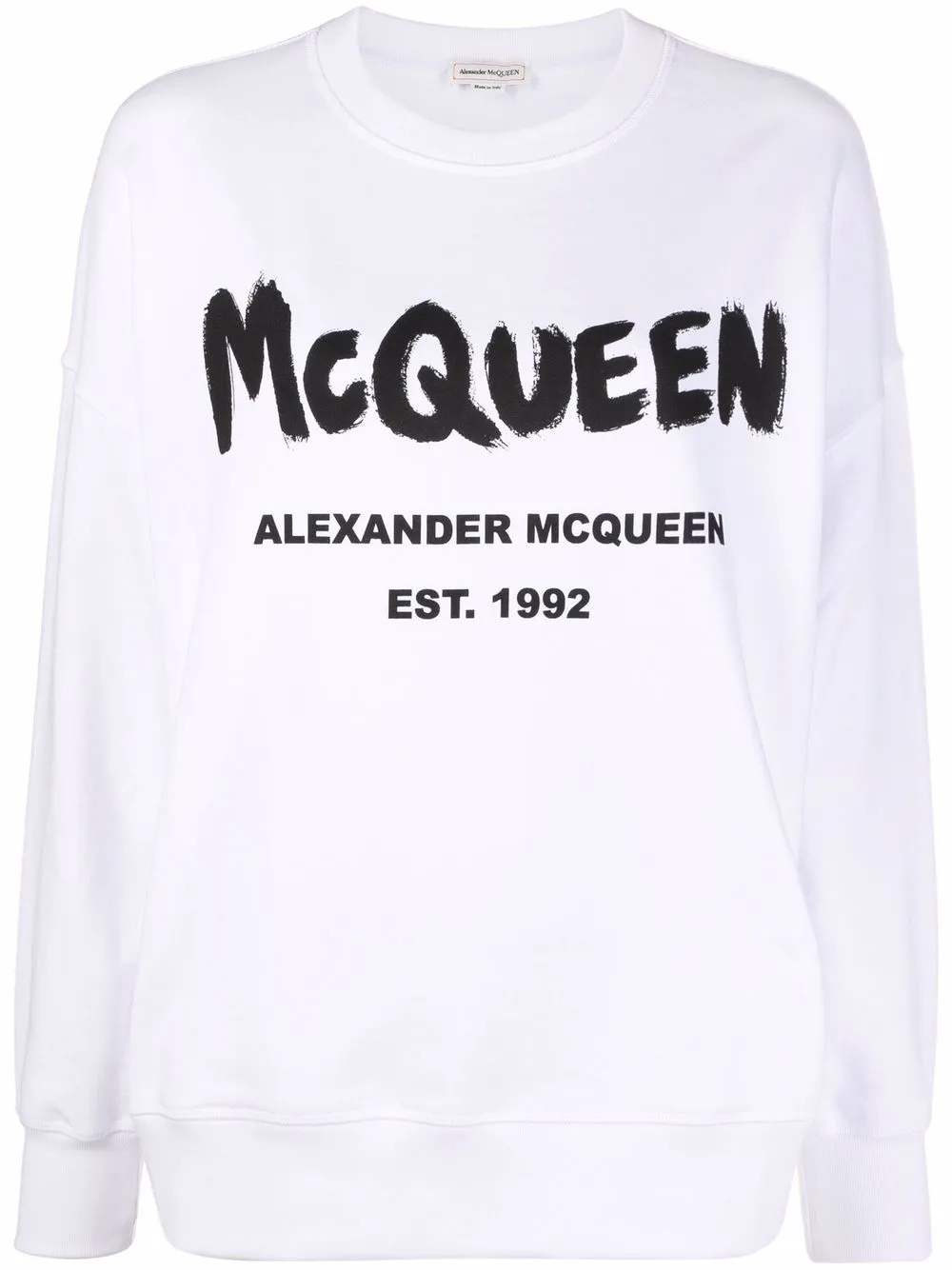 

Толстовка с логотипом Alexander Mcqueen, белый