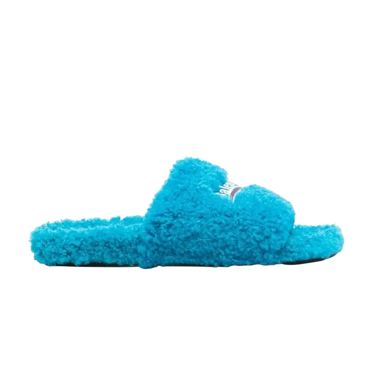 

Кроссовки Balenciaga Furry Slides, синий