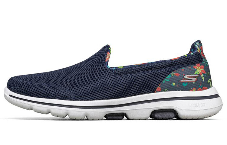 

Кроссовки Go Walk 5 Lifestyle женские с низким верхом темно-синие/разноцветные Skechers