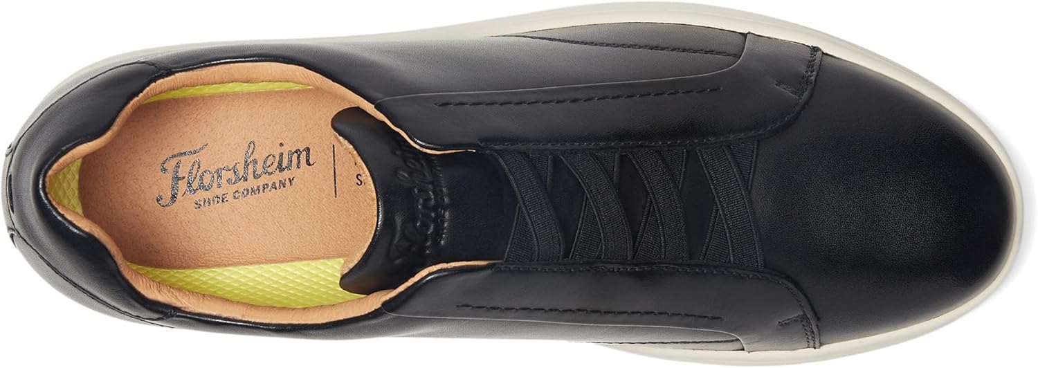 Мужские слипоны Florsheim Monopoli с эластичной шнуровкой от носка до пятки, белый/черный — фото 2