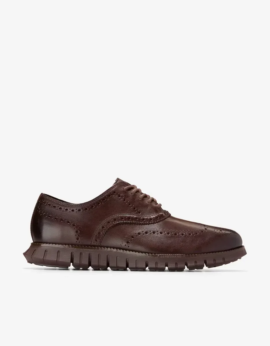 Мужские кожаные туфли на шнуровке с промежуточной подошвой FlowerFoam Cole Haan, шоколадно-коричневый