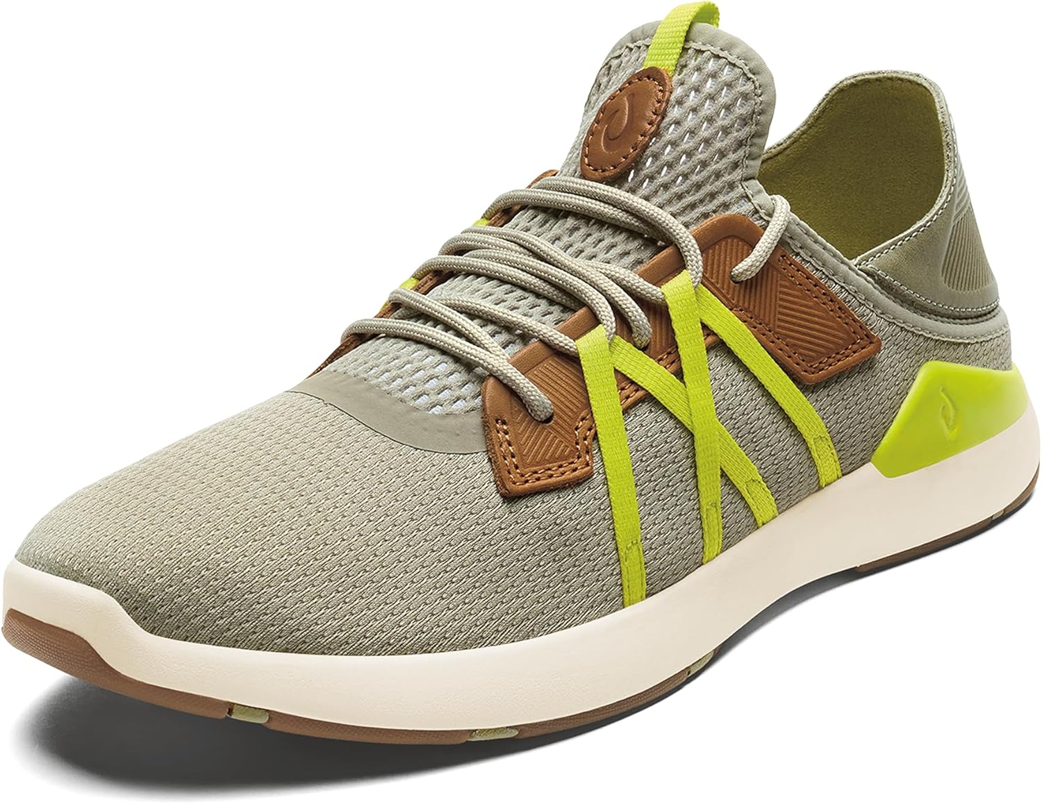 

Мужские повседневные спортивные кроссовки OLUKAI Mio Li, и стильные, дышащая и комфортная сетка, амортизированная поддержка свода стопы и надежная посадка, Mist/Citron