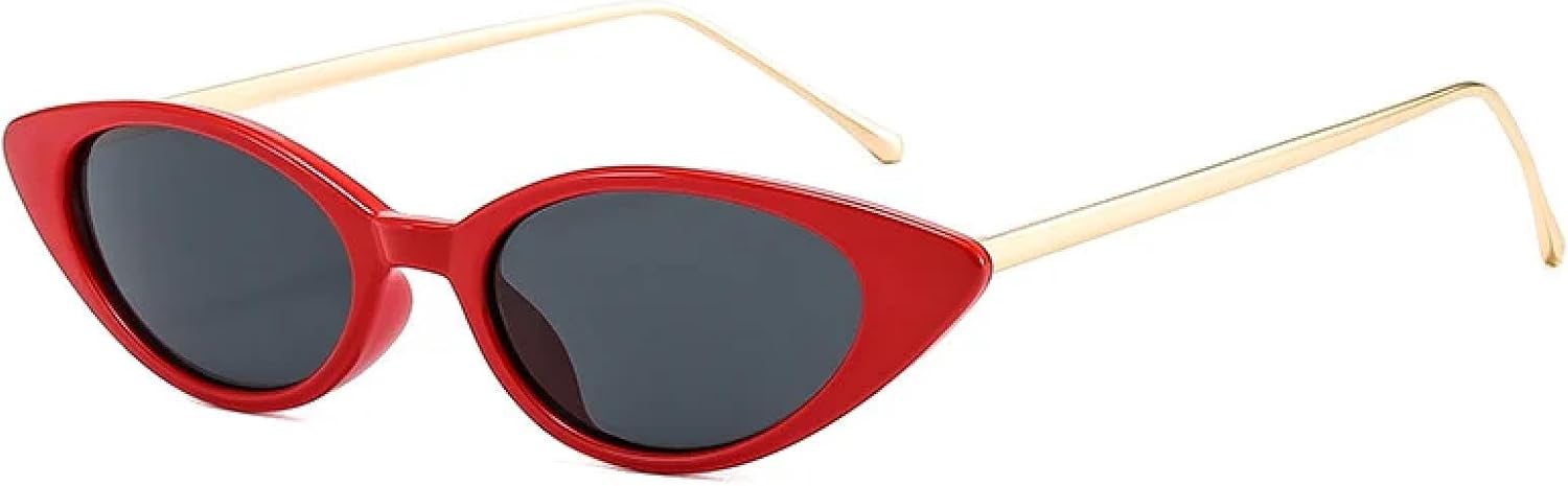 

Винтажные модные солнцезащитные очки «кошачий глаз» большого размера с градиентным затемнением и защитой от УФ-излучения UV400. Модные солнцезащитные очки для женщин и мужчин TKKTLLT, Red-black