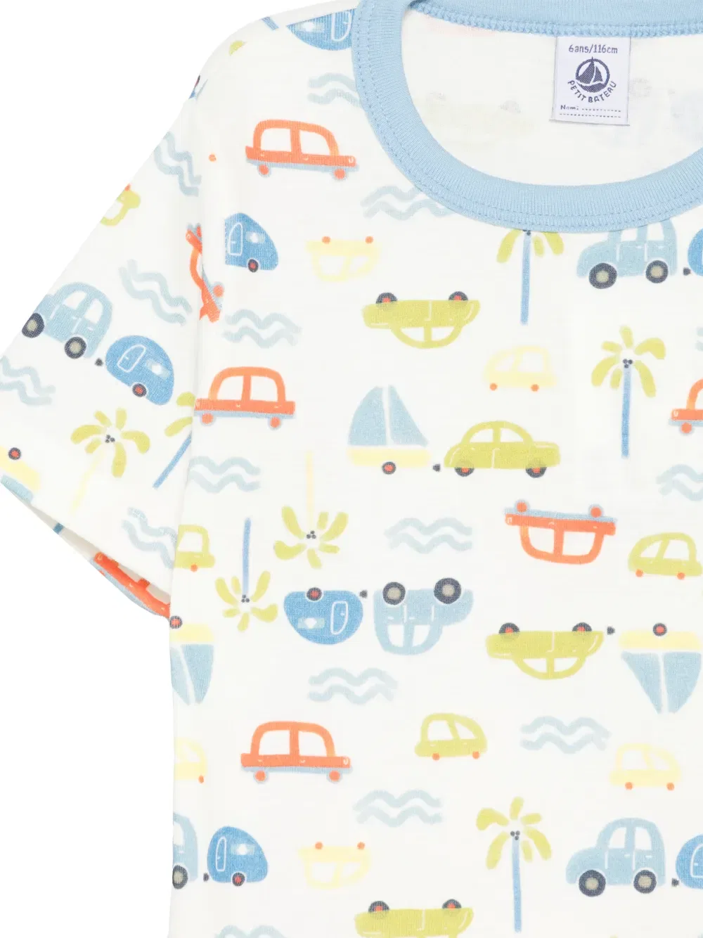 Пижамные шорты с узором Petit Bateau, белый — фото 2