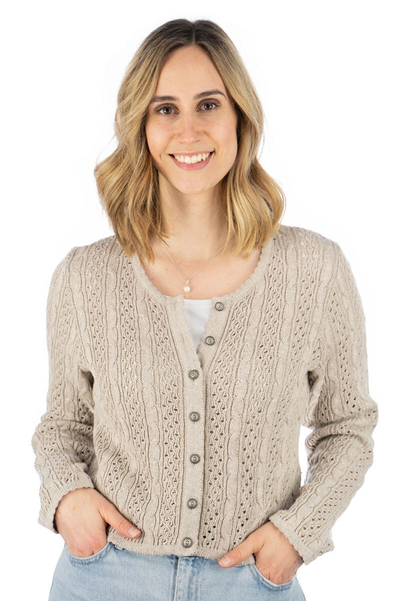 

Кардиган OS Trachten Strickjacke Gnoyor, натуральный