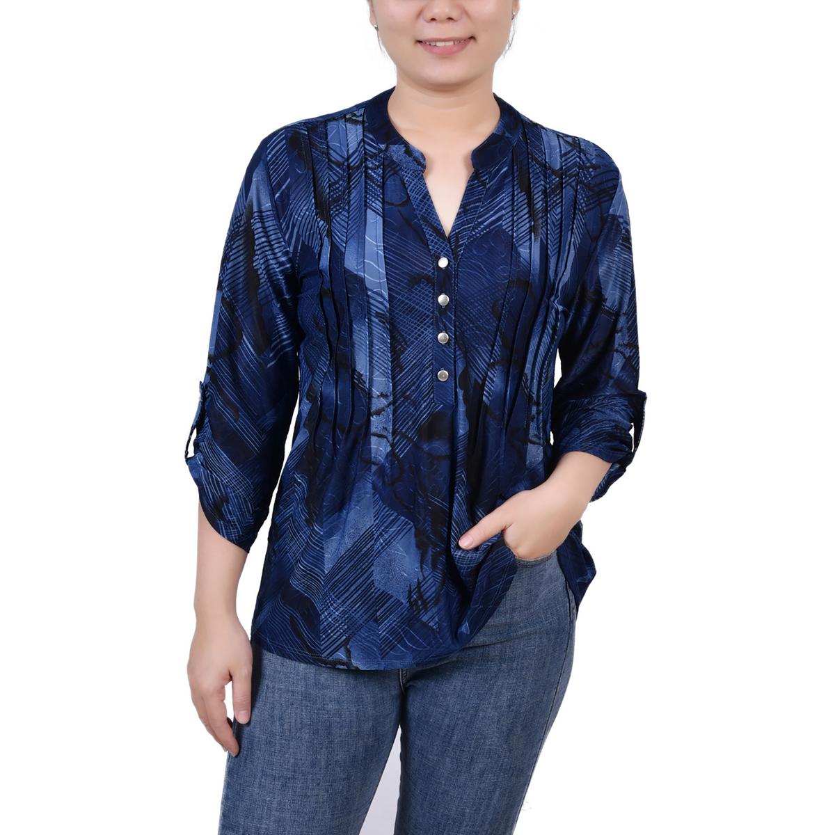

Женская блузка Petites Pintuck NY Collection, цвет nacy