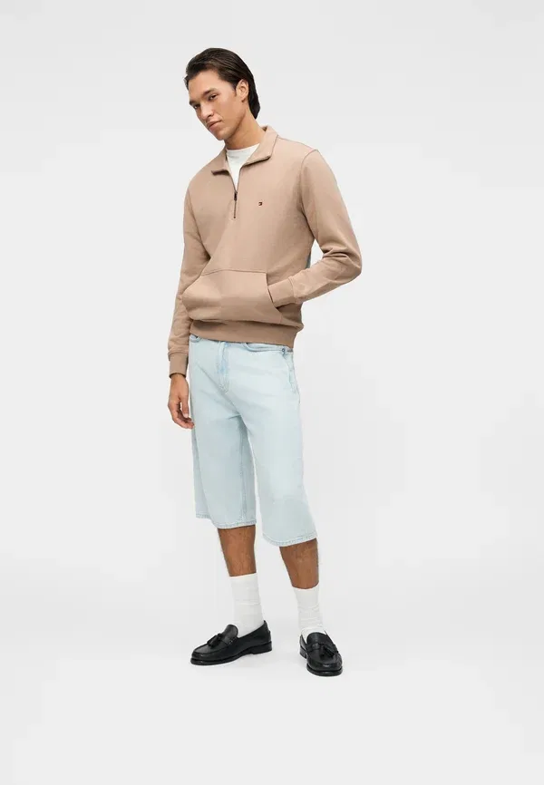 Толстовка Essential zip core sweatshirt Tommy Hilfiger, батик хаки — фото 2