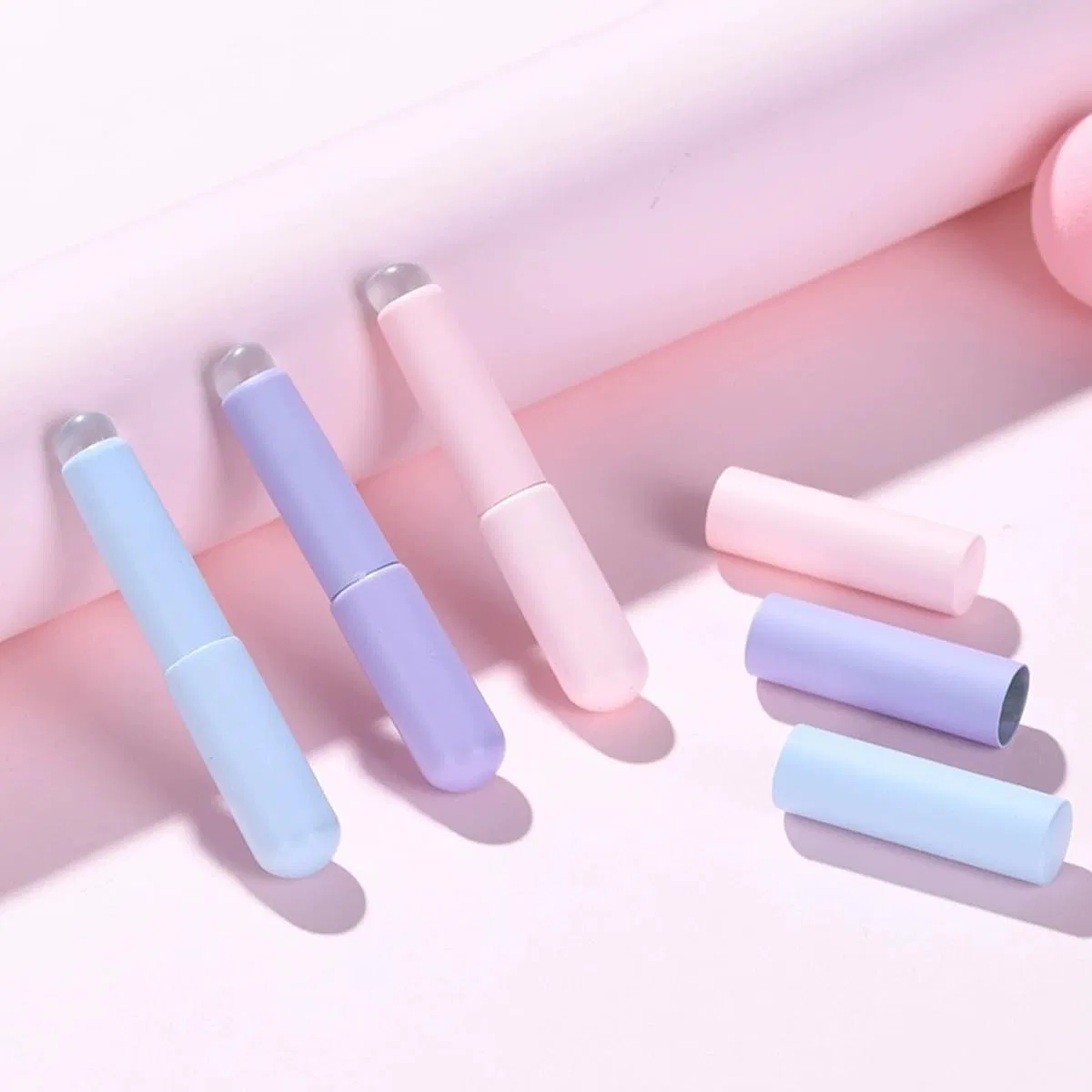 Кисть для губ, 3 шт, Silicone, Mecaponn, белый — фото 3