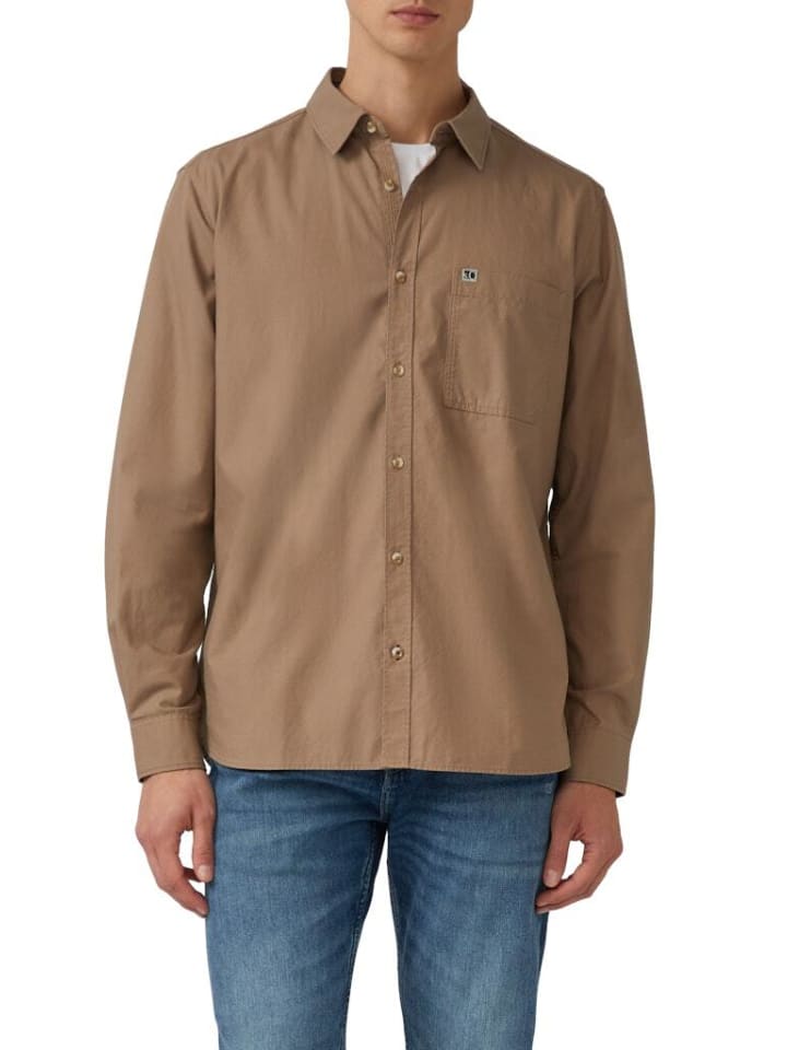 

Рубашка с длинными рукавами коричневого цвета S.OLIVER RED LABEL