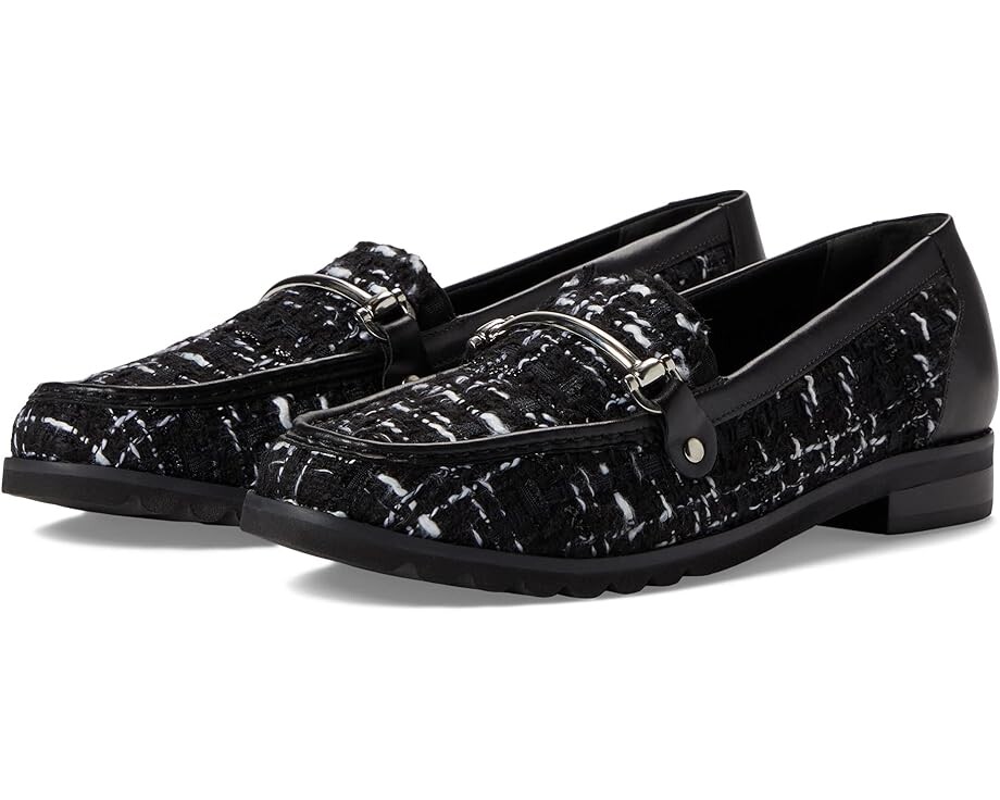 

Лоферы Walking Cradles Wren-2, цвет Black Tweed Fabric/Black Nappa