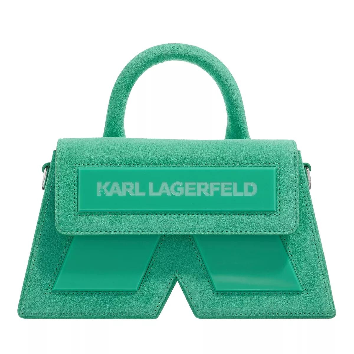 

Замшевая сумка через плечо icon k с базиликом Karl Lagerfeld, зеленый